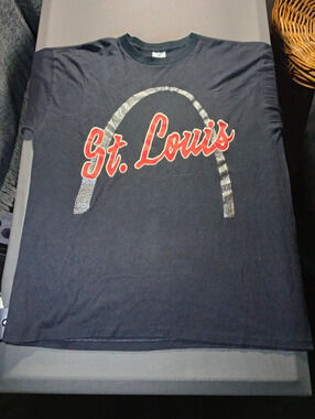 Jostens St. Louis City Graphic Print Crew Neck T Shirt Men's XL Black